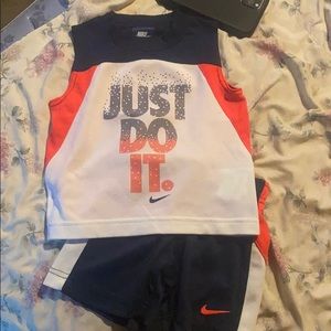 Nike tank top and shorts set